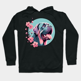 Neapolitan Mastiff's Spring Bliss Among Cherry Blossoms Hoodie